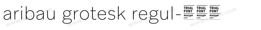 aribau grotesk regul字体转换